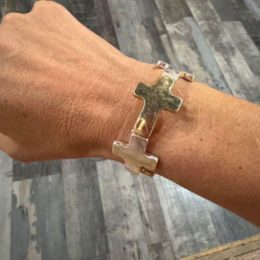 Cross Elastic Bracelet