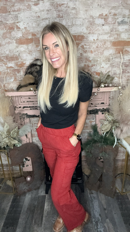 Cranberry Cargo Pant