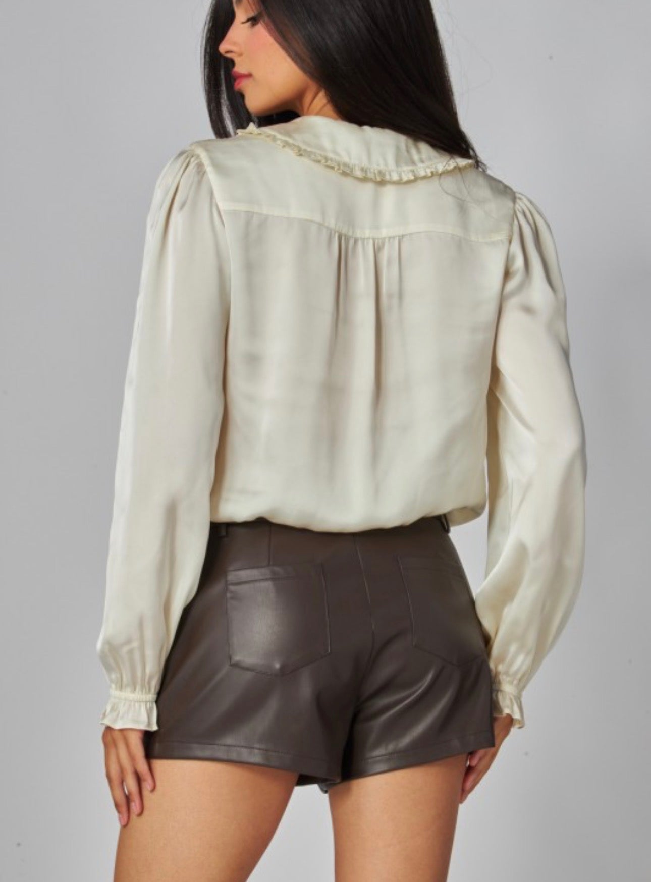 Jackson Faux Leather Short
