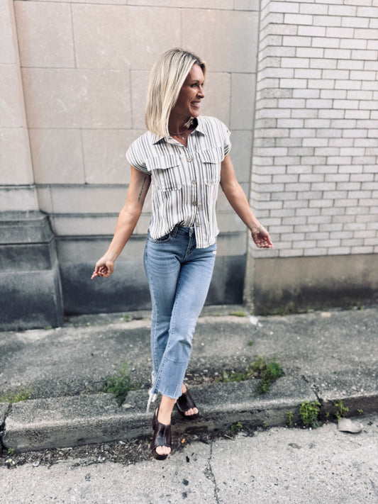 Evie Stripe Top