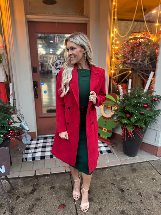 Red Holiday Coat