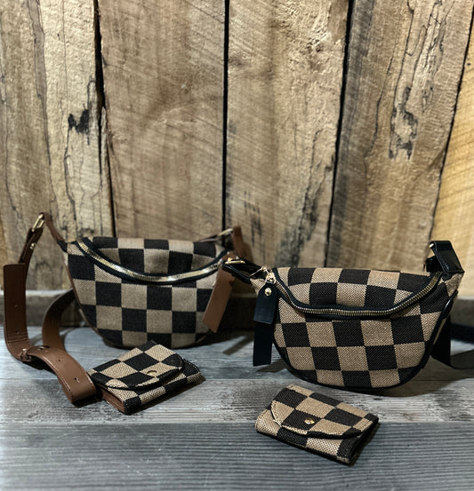 Checkered Sling Bag