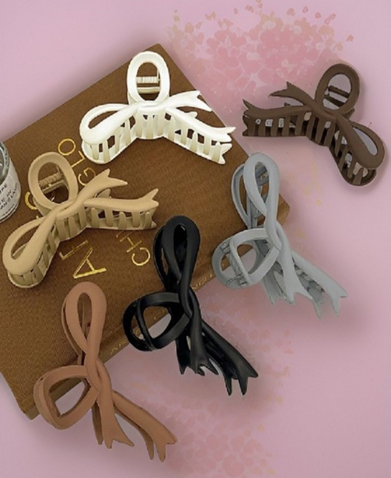 Large Ribbon Matte Claw Clip