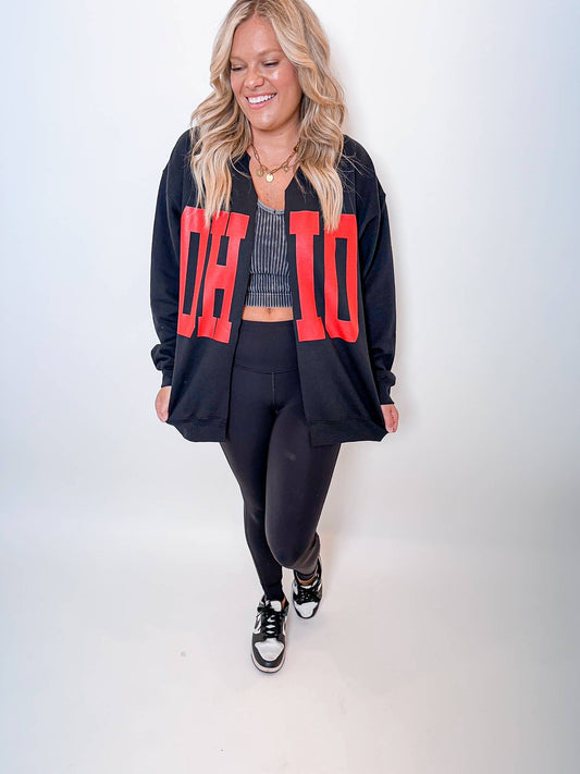 Black OHIO cardigan
