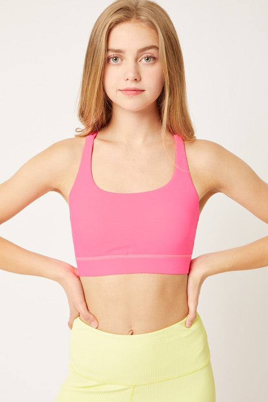 Criss Cross Back Sports Bra