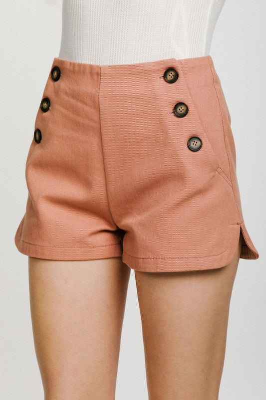 Casual Cotton Twill Shorts