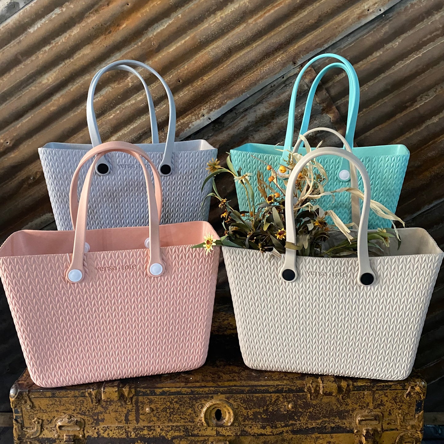 Carrie All Textured Versa Tote