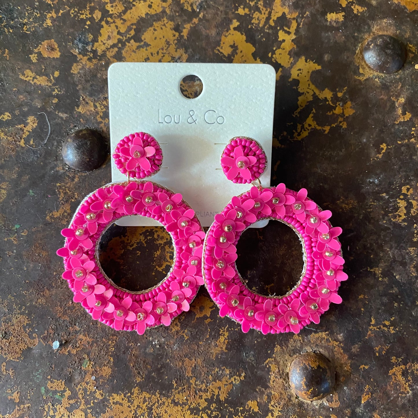 Circle Statement Earrings