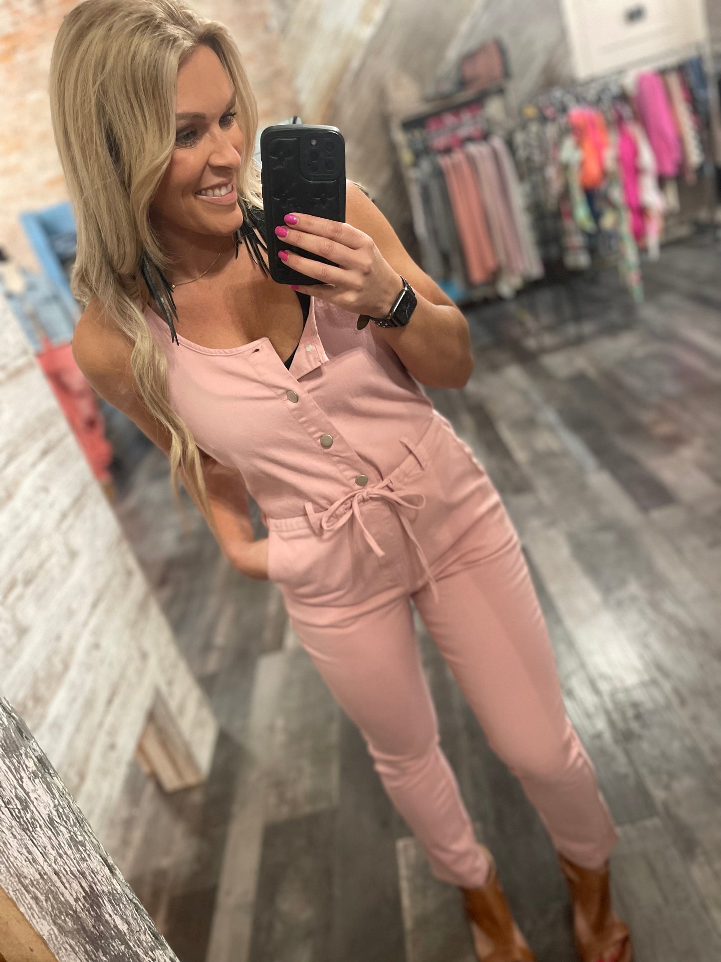 Pretty In Pink Jumpsuit